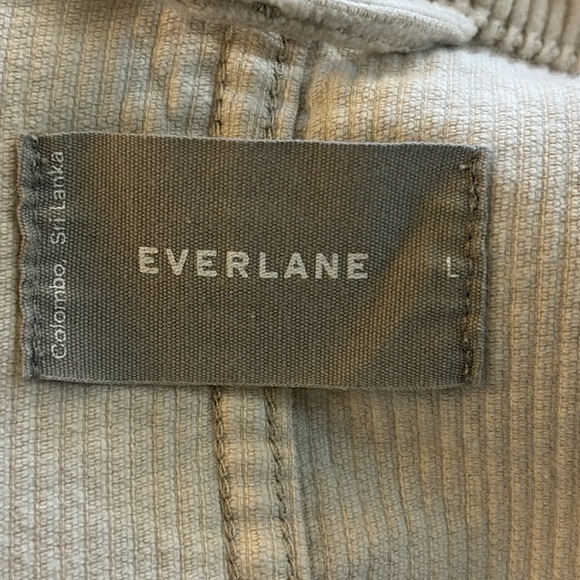 EVERLANE Women's Corduroy Chore Jacket Shacket in Bone Large - Picture 14 of 15